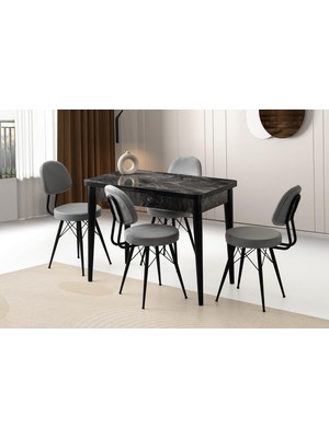 Erezoğulları Mobilya Milano Ece Mdf Mutfak Masa Sandalye Takımı 60X100