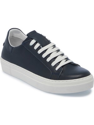 Tergan Lacivert Hakiki Deri Kadın Sneaker - K25S1AY68368-A31