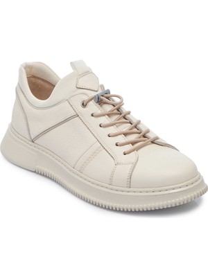 Tergan Beyaz Hakiki Deri Erkek Sneaker - E25S1AY57543-N3O