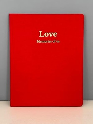 Storemax Memories & More – Aşk Anı Defteri “kırmızı” – 22X28 cm – Kapaklı & Altın Yaldız Detaylı Hatıra Defteri