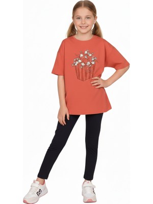 Ropi Kız Çocuk Tişört ve Tayt Takımı