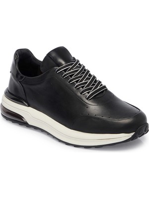 Tergan Siyah Hakiki Deri Erkek Sneaker - E25S1AY57528-A23