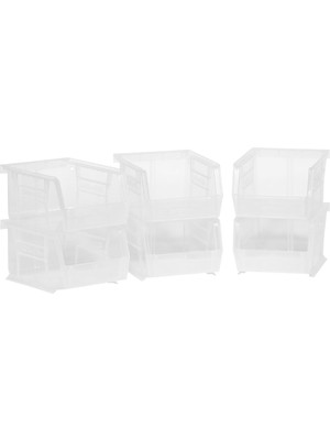 Storemax 30210 Akrobins Plastik-Saklama Kabı Için, El Işçiliği ve Cihazlar Için, 6'lı Paket, 08212SCLAR