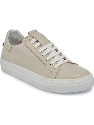 Tergan Bej Hakiki Deri Kadın Sneaker - K25S1AY68368-A25