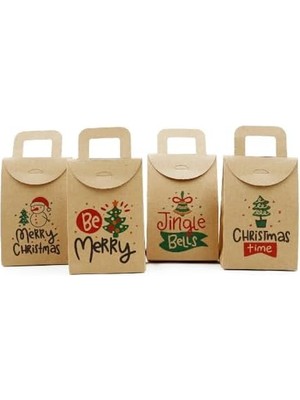 Storemax 10X15 ve Yılbaşı Temalı Hediye Kutusu Seti (4 Adet) – 10X15 Cm, Çift Taraflı Baskılı | M4