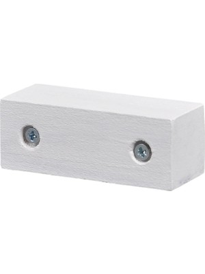 Storemax Masa Mobilya Koltuk Ayak Yükseltici Ağaç Takoz 4'lü Set Boy 3 cm En 8 cm Beyaz