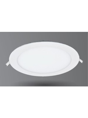 Sıva Altı LED Panel Armatür, Yuvarlak, Slim, 18W 3000K 1260LM, Sarı Işık, Çap=20.5 cm