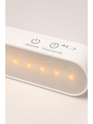 Storemax 3 Modlu Şarjlı LED Işık Çubuğu USB ile Şarj Edilebilir Kablosuz Mıknatıslı ve Yapışkanlı Dolap Altı Işık Beyaz Sarı Gün Işığı Portatif LED Lamba