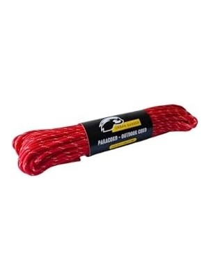 Storemax Kırmızı Beyaz Paracord Hayatta Kalma Ipi, 30M - 300KG, Dayanıklı Kamp Ekipmanları, Kamp Aksesuarları