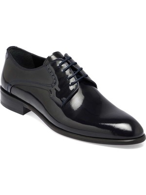 Tergan Lacivert Hakiki Deri Erkek Klasik Ayakkabı - E25S1AY57568-C16