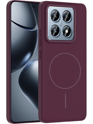 Egstech Xiaomi 14T Pro Kılıf Kablosuz Şarj Ince Magsafe Manyetik Özellikli Elinizden Kaymaz Pürüzsüz Premium Kılıf