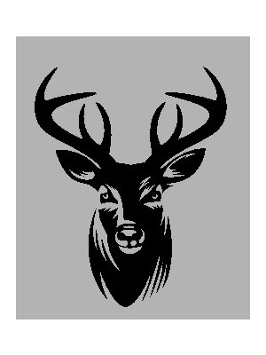 Verto Ahşap Işleme Duvar Süsü- Ceylan Başı 30 cm x 50 cm