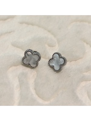 Canka Yonca Çelik Küpe