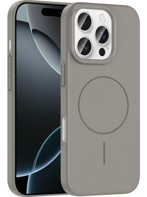 Egstech Apple iPhone 16 Pro Kılıf Kablosuz Şarj Ince Magsafe Manyetik Özellikli Elinizden Kaymaz Pürüzsüz Premium Kılıf