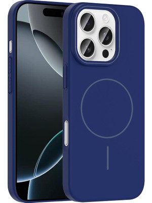 Egstech Apple iPhone 16 Pro Max Kılıf Kablosuz Şarj Ince Magsafe Manyetik Özellikli Elinizden Kaymaz Pürüzsüz Premium Kılıf