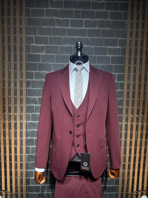 Dupont Slim Fit Tek Düğme Kırlangıç Yaka Takım Elbise