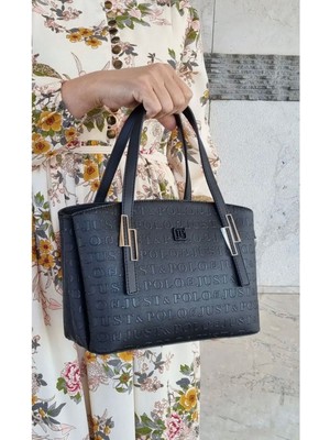 Just Polo Kadın Günlük Veya Özel Günlere Uygun Jp Aksesuarlı Lakos Ayarlanabilir Askılı Şık El & Omuz Çantası Ebat: 21 x 13 cm