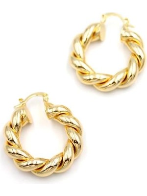 Royaleks Burgu Halka Küpe - Altın