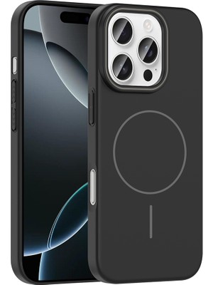 Egstech Apple iPhone 16 Pro Kılıf Kablosuz Şarj Ince Magsafe Manyetik Özellikli Elinizden Kaymaz Pürüzsüz Premium Kılıf