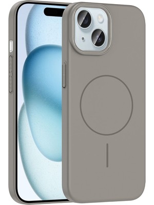 Egstech Apple iPhone 15 Kılıf Kablosuz Şarj Ince Magsafe Manyetik Özellikli Elinizden Kaymaz Pürüzsüz Premium Kılıf