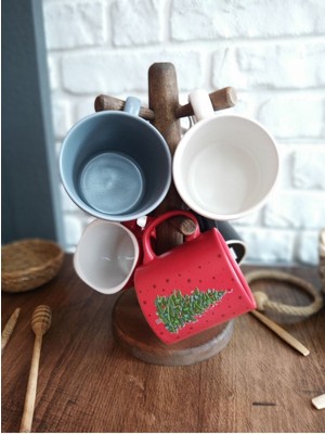 Elizi Ahşap Ahşap Kupa Askısı / Wooden Mug Holder