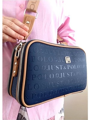 Just Polo Kadın 3D Baskılı Ayarlanabilir Askılı Şık Omuz Çantası Ebat: 16 x 26 cm