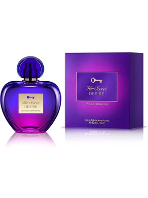 Antonio Banderas Çiçek ve Odunsu Kokulu Her Secret Desire Edt Kadın Parfümü 80ML