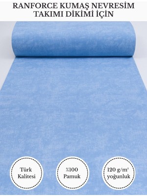 Fabricstown Ranforce Kumaş Nevresim Dikimi Için – %100 Pamuk, 240 cm × 100 Cm, Mermer Desen V-12