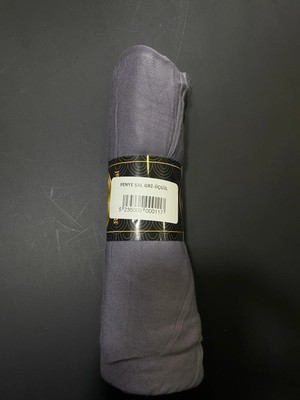 Penye Şal Gri-Üçgül