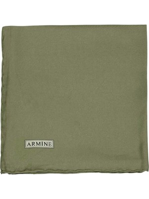 İpekevi Armine Düz Ipek Eşarp - 177 Yağ Yeşili Twill