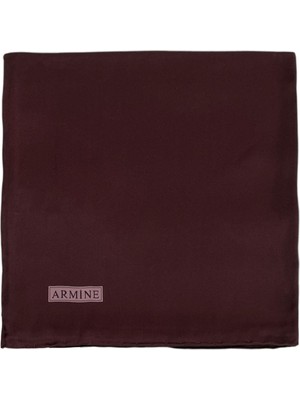 İpekevi Armine Düz Ipek Eşarp - 200 Koyu Bordo Sura