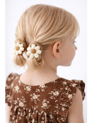 Seabubbles Çiçekli Kız Çocuk Lastikli Toka 2li Set