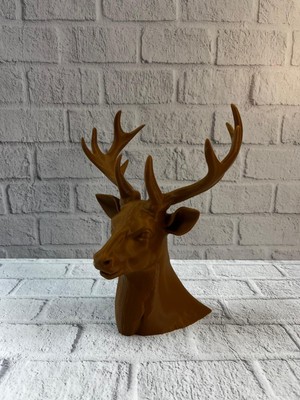 Verto Kahverengi Geyik Biblo 23 cm Dekoratif Şık Tasarım