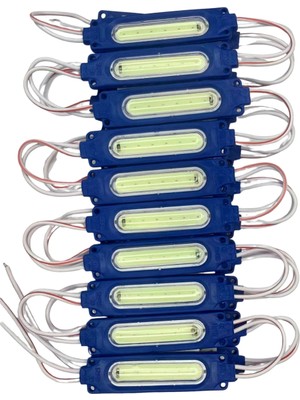 Powerr Led Aydınlatma 12 Volt 2 Watt Turkuaz Cob LED Modül IP65 10 Adet Modül