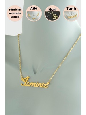 Kişiye Özel Isim Yazılı Kolye