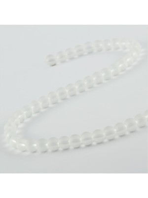 8 mm Buzlu Kuvars Görünümlü Cam Taşı