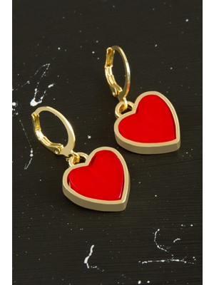 Kalp Polyester Küpe