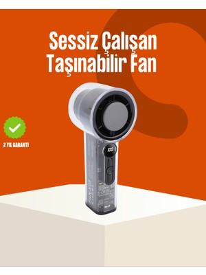 Verto Yüksek Hızlı Şarjlı Fan | Kamp, Ofis ve Açık Hava Için Ideal