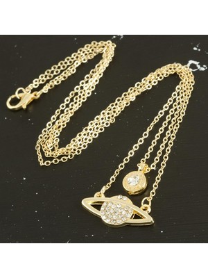 Satürn Yeni Sezon Ikili Kolye