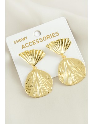 Oval Trend Metal Küpe