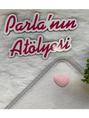 Parla'nın Atölyesi 0-3 Yaş Az Saçlı ve Saçsız Bebek Tokası Kadife Pembe Kalp
