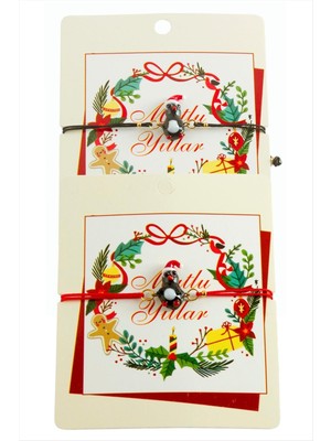 2026 Yılbaşı Cam Ip Bilekliği