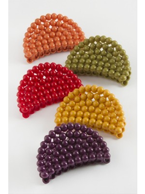 Oval Renkli Mandal Toka 6 cm