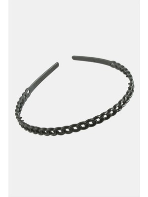 Zincir Desenli Siyah Renkli Taç
