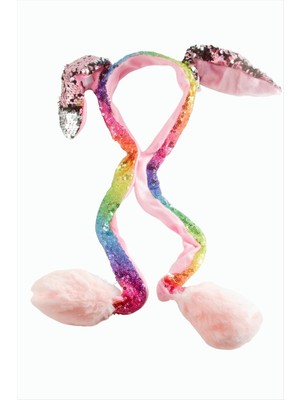 Peluş Hareketli Işıklı Tavşan Taç