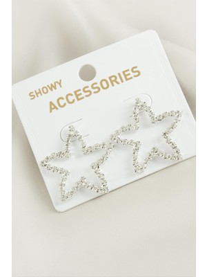 Yıldız Suyolu Taşlı Küpe