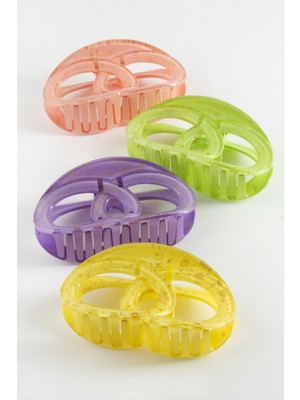 Iç Içe Halka Renkli Mandal Toka 12 cm