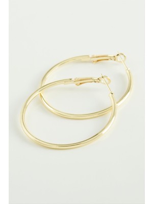 Metal Halka Küpe 3,5 cm