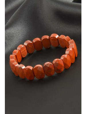 Oval Kesim Jasper Doğaltaşlı Bileklik