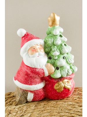 Noel Baba Işıklı Yılbaşı Biblo